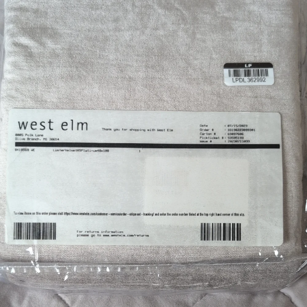 2 West Elm Gray Luster Velvet Tab Top Curtains Panels 48 x 108